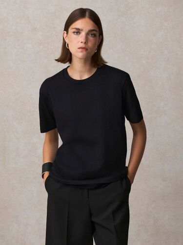 Футболка унисекс Lyam, темно-синяя, размер S 3