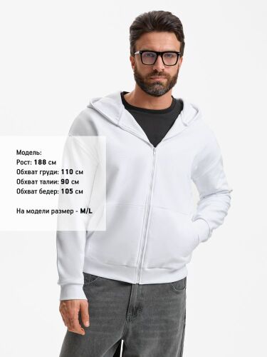 Толстовка унисекс оверсайз Sartoro, белая, размер XL/XXL 5
