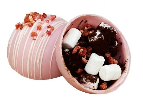 Шоколадная бомбочка «Клубника» 2