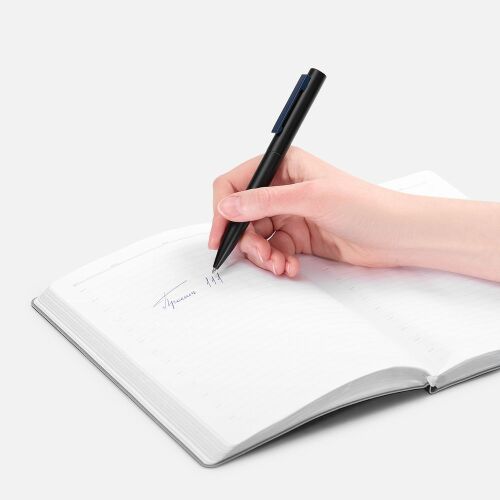 Ручка шариковая Inkolor, черная с темно-синим 4