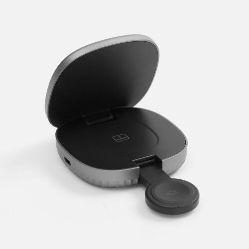 Складная станция беспроводной зарядки flowPad, серая 3