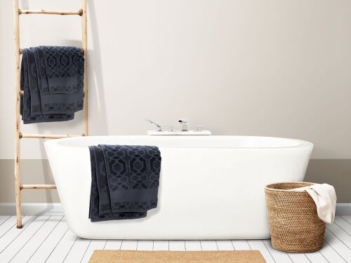 Полотенце Velin, большое, темно-серое 5