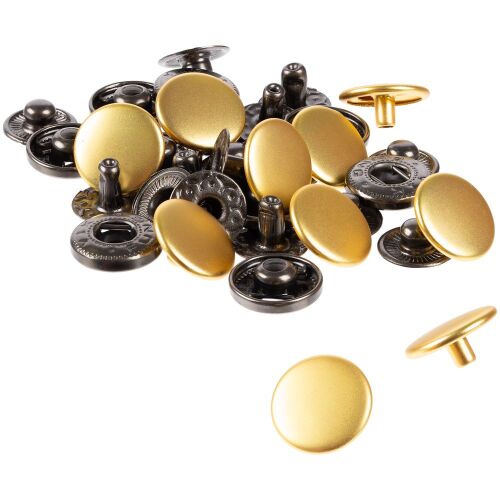 Кнопка Clavis, M, золотистая 3