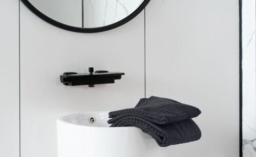 Полотенце Farbe, большое, темно-серое 7