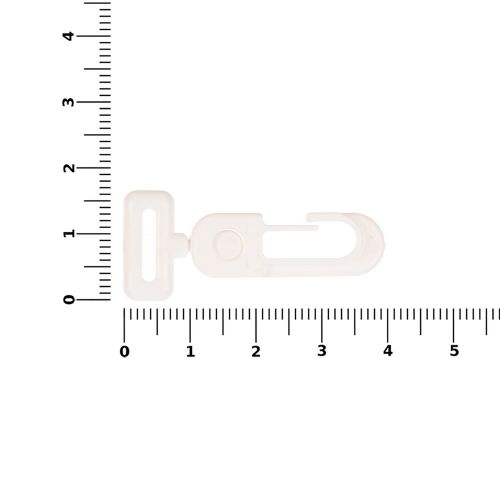 Застежка-карабин Сarabine, S, белый 2