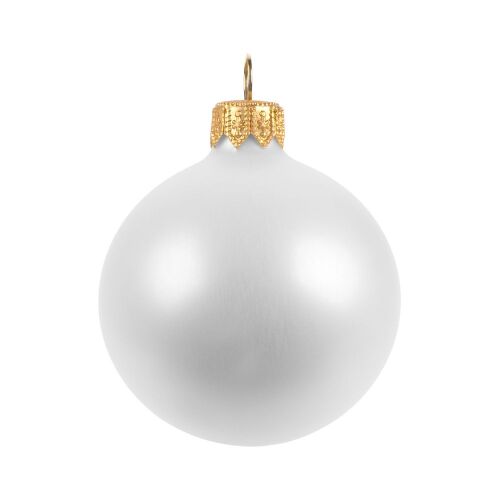 Елочный шар Gala Matt в коробке, 6 см, белый 2