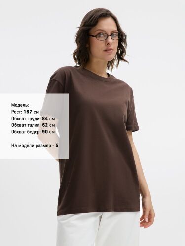 Футболка Regent 150 темно-коричневая (шоколад), размер XS 4