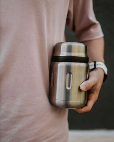 Термос для еды Jerrycan 700, вакуумный, стальной матовый 7