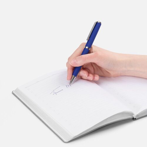 Ручка шариковая Inkish Chrome в футляре, синяя 3