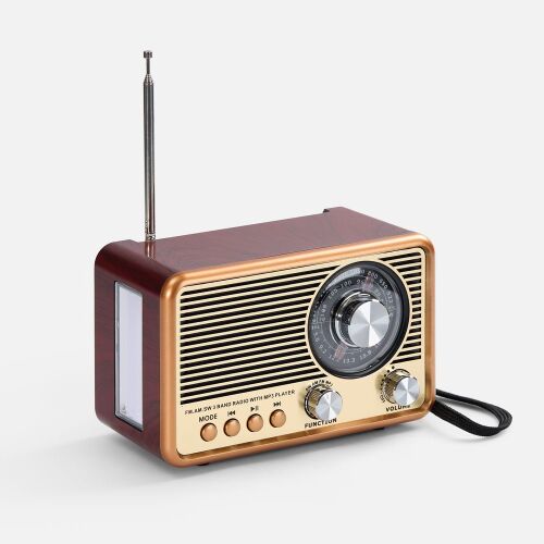 Bluetooth-колонка с радио Listenberg, коричневая 2 Bluetooth-колонка с радио Listenberg, коричневая 2