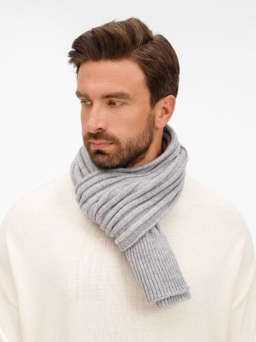 Шарф Bellish, светло-серый меланж 4