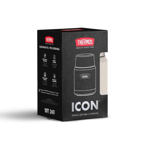 Термос для еды Icon 470, бежевый 7