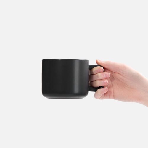 Чашка Jumbo в коробке матовая, черная 2