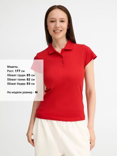 Рубашка поло женская Prescott women 170 красная, размер S 4