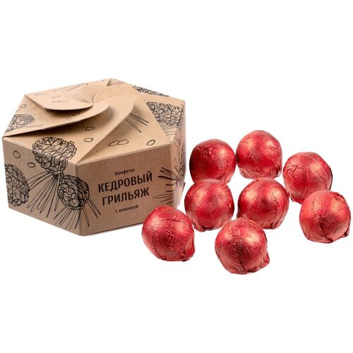 Конфеты «Мягкий кедровый грильяж» с клюквой 1