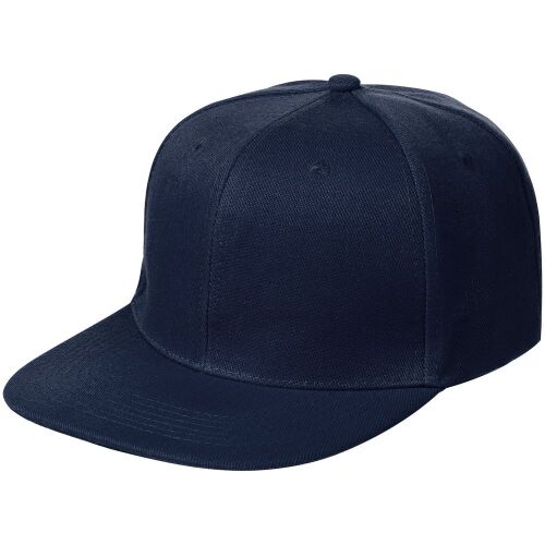 Бейсболка Snapback с прямым козырьком, темно-синяя 8