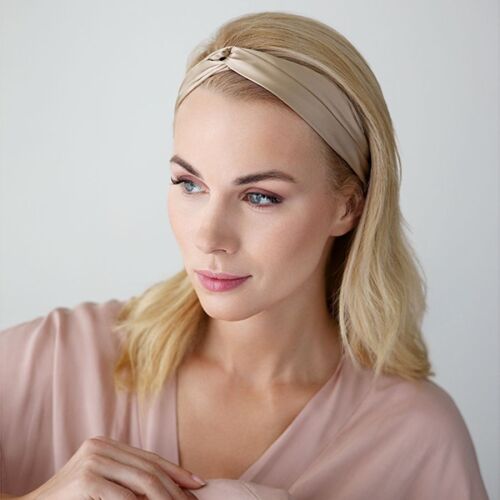 Повязка для волос Essential, бежевая 3