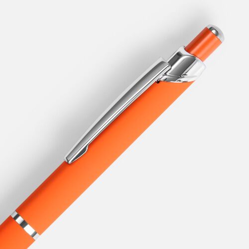 Ручка шариковая Chromos Soft Touch, оранжевая 3