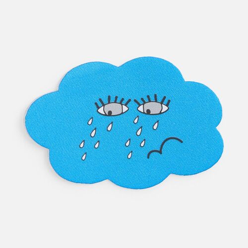 Наклейка тканевая Lunga Calum, L, голубая 3