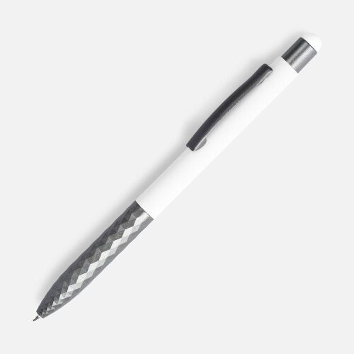 Ручка шариковая Digit Soft Touch со стилусом, белая