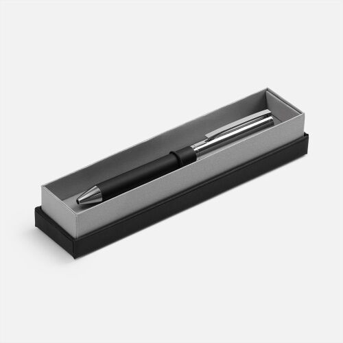Ручка шариковая Eyeshot Soft Touch в футляре, черная 1