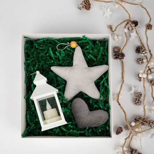 Бумажный наполнитель Chip, темно-зеленый (изумрудный) 4