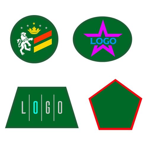 Шеврон из габардина Gabo L, зеленый 1