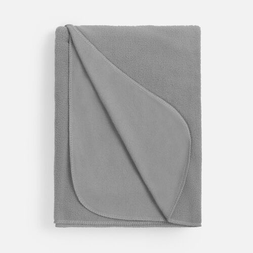 Флисовый плед Warm&Peace, серый 2