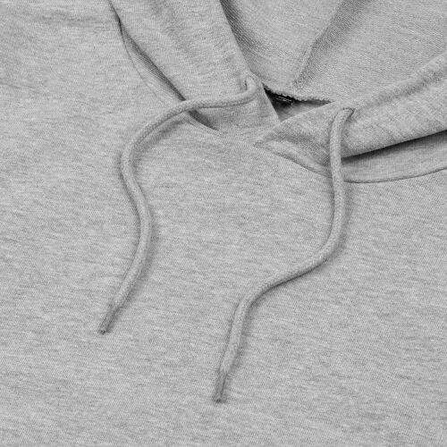 Толстовка с капюшоном унисекс Hoodie, серый меланж, размер S 8