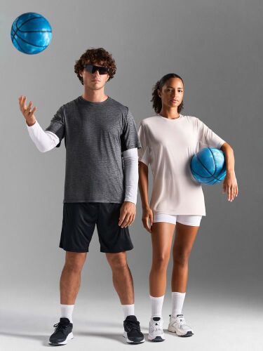 Футболка спортивная унисекс Storm, бежевая (льняная), размер XXL 7