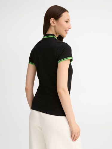 Рубашка поло женская Pasadena Women 200 с контрастной отделкой,  6