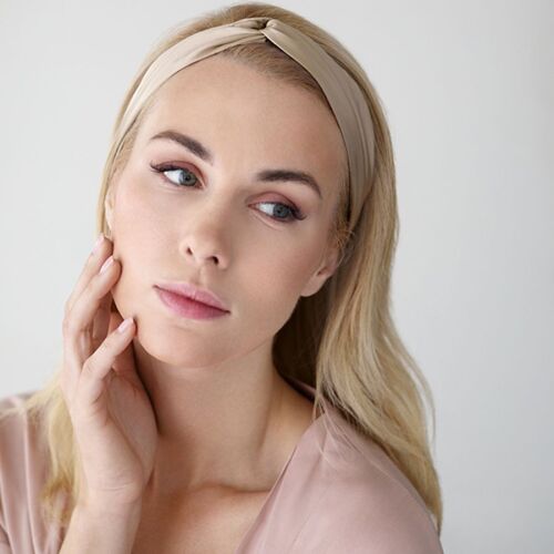 Повязка для волос Essential, бежевая 5