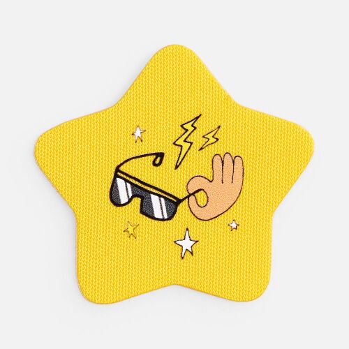 Наклейка тканевая Lunga Bial, M, желтая 3