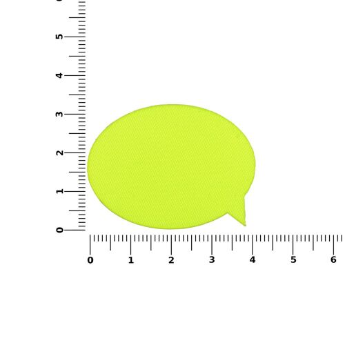Наклейка тканевая Lunga Bubble, M, желтый неон 3 Наклейка тканевая Lunga Bubble, M, желтый неон 3