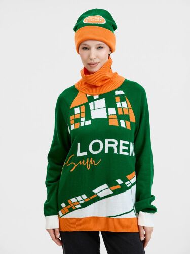 Свитер на заказ Tricksy Net Reglan, акрил, размер XXL 3