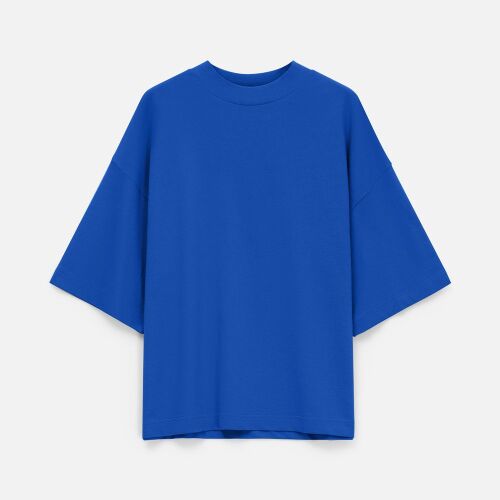 Футболка оверсайз унисекс T9, синяя, размер M/L 2