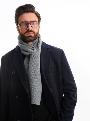 Шарф Bernard, серый меланж 5