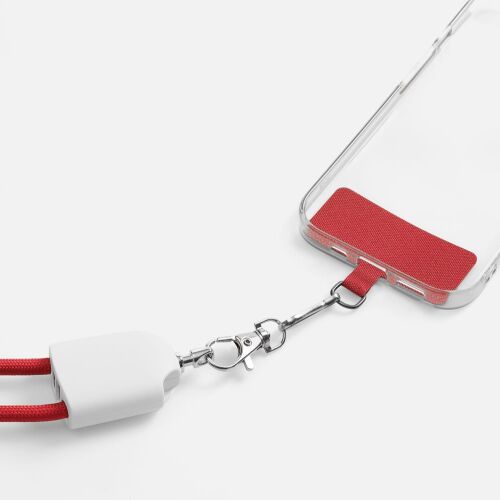 Кабель-ланьярд energyFlex Pro, красный 3