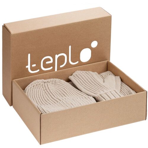 Набор Nordkyn Full Set с шарфом, бежевый, размер M 1