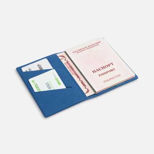 Обложка для паспорта Devon, ярко-синяя 3