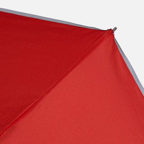 Зонт наоборот складной Futurum со светоотражающим кантом, красны 6