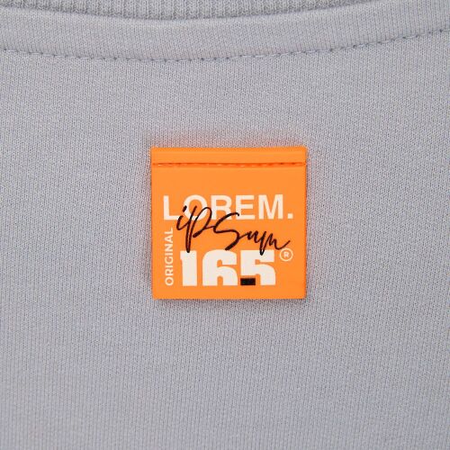 Лейбл из ПВХ Kare, оранжевый неон 4