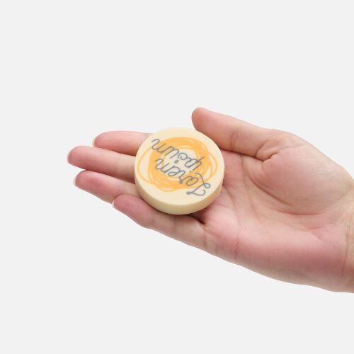 Печенье Dream White в белом шоколаде, круг 4