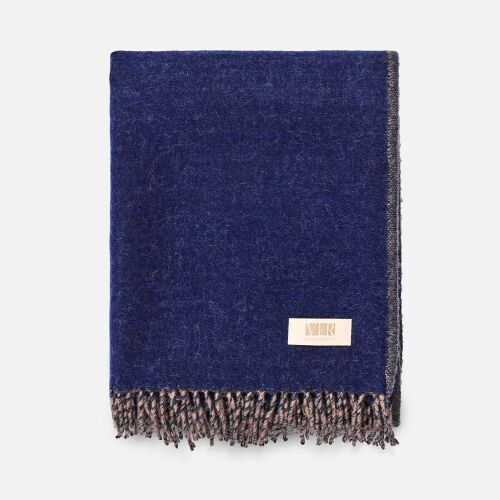 Плед Devika, синий с бежевым 1