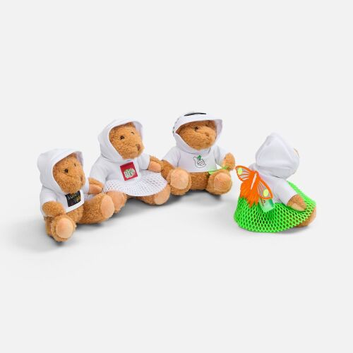 Мягкая игрушка «Мишка Cuddleton» в белом худи 1