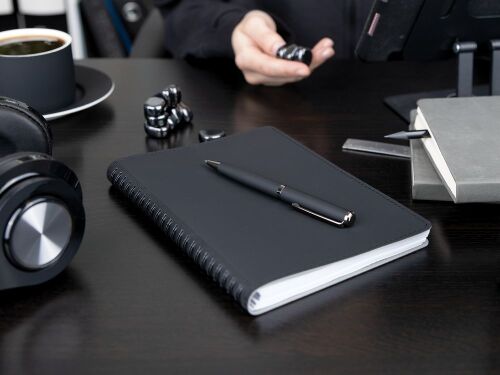 Ручка шариковая Inkish Gunmetal, белая 4 Ручка шариковая Inkish Gunmetal, белая 4
