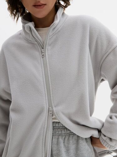Куртка флисовая унисекс Nebo, светло-серая, размер S 4