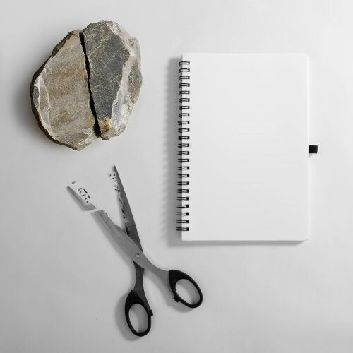 Блокнот на пружине Stone Line, белый 7