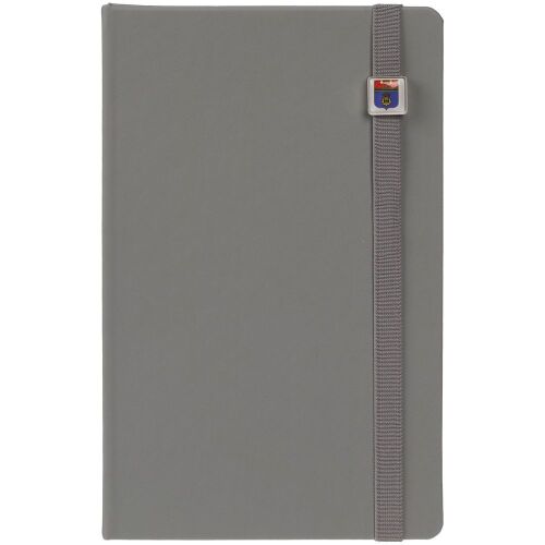 Квадратный шильдик на резинку Epoxi, матовый серебристый 4