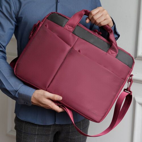 Сумка для ноутбука L245, бордовая 7